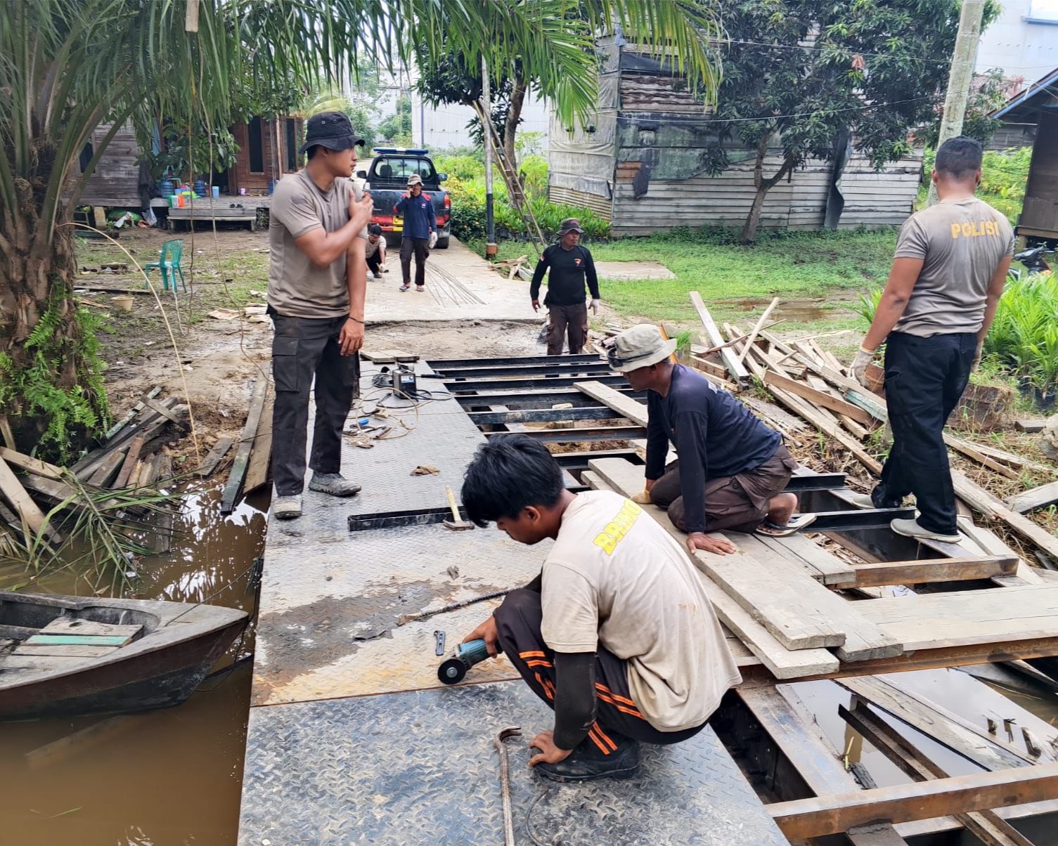 Pembangunan Jembatan Presisi Tahap II Di Ransang Kecamatan Pelalawan Capai 65 Persen, Akses Dusun II-III Segera Lancar