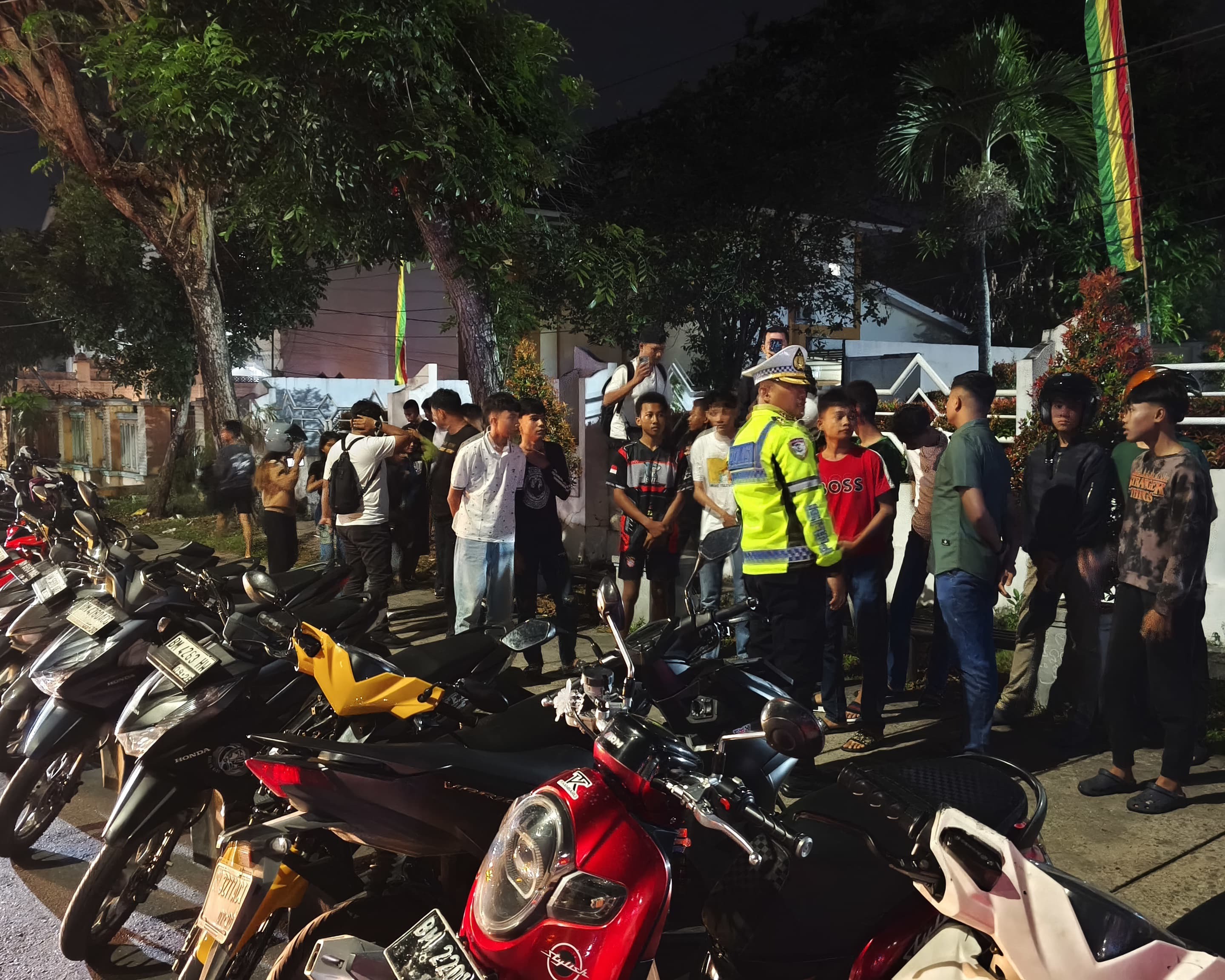 Blue Light Patrol Ditlantas Polda Riau, Tegakkan Ketertiban Lalu Lintas Jelang Operasi Keselamatan Lancang Kuning 2026