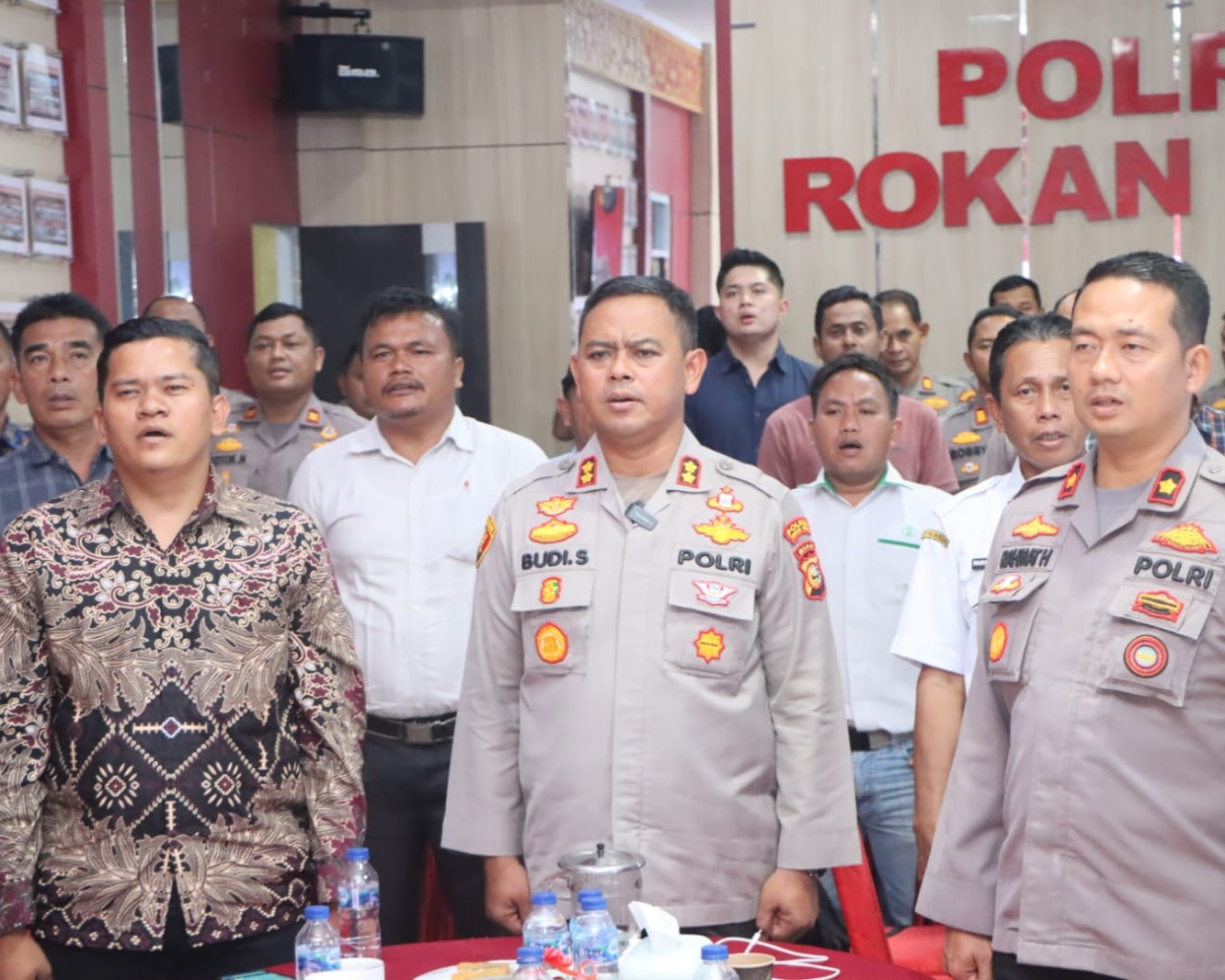 Program Asta Cita Presiden RI, Polres Rohul Laksanakan Coffee Morning Bersama Perusahaan Dan Kelompok Tani Jagung Bahas Ketahanan Pangan