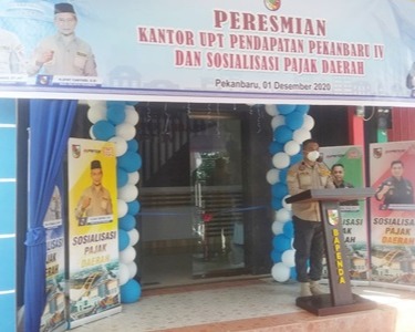 Wawako Ayat Cahyadi Resmikan Kantor UPT Pendapatan Pekanbaru IV