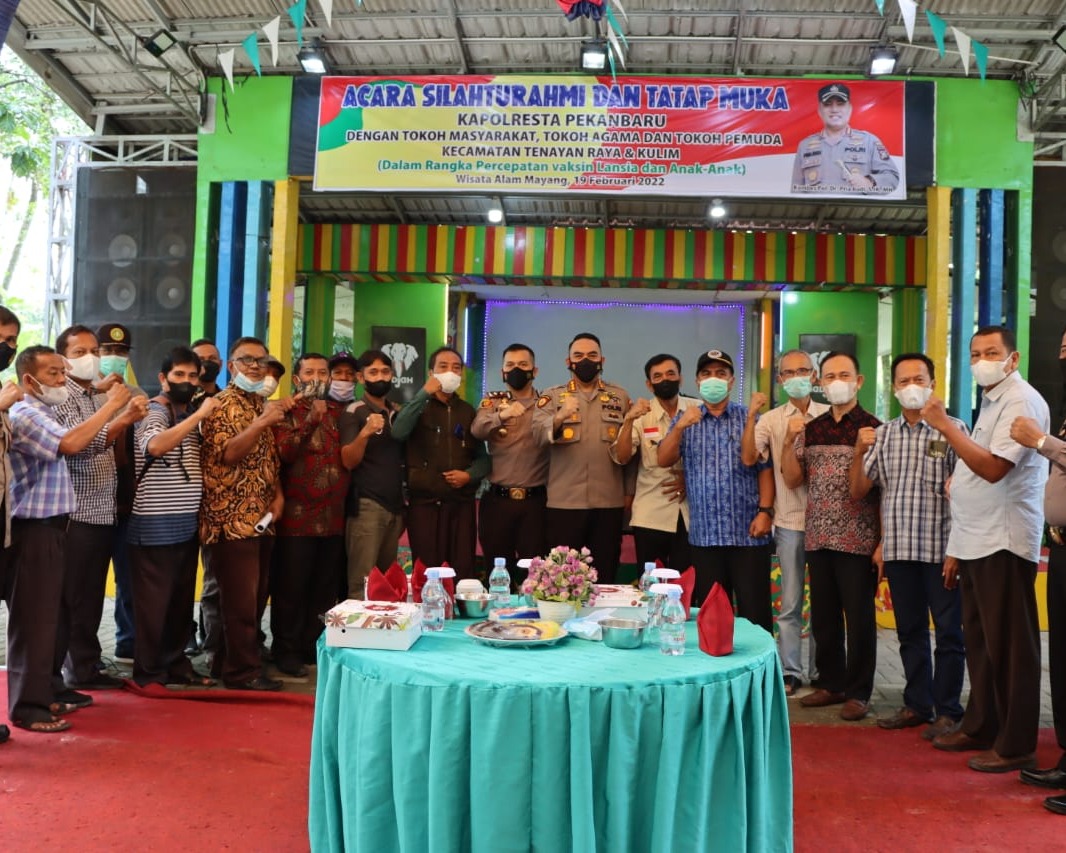 Kawal Percepatan Vaksinasi, Kapolresta Pekanbaru Kunjungi Taman Rekreasi Alam Mayang