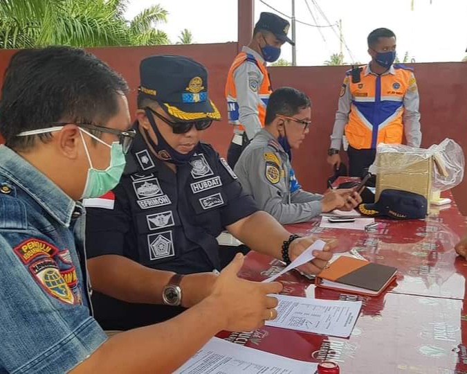 Sebanyak 157 Surat Tilang Terjaring Dalam Operasi Gakkum Gabungan BPTD IV Riau - Kepri Di Kota Dumai