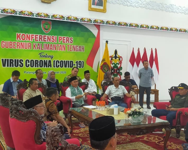 Gubernur Kalteng Gelar Konferensi Pers Tentang Virus Corona (Covid-19)