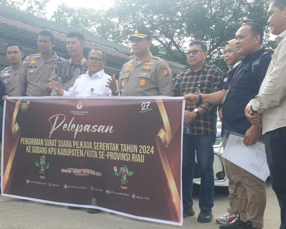 Surat Suara Pilkada 2024 Bergerak Menuju Provinsi Riau