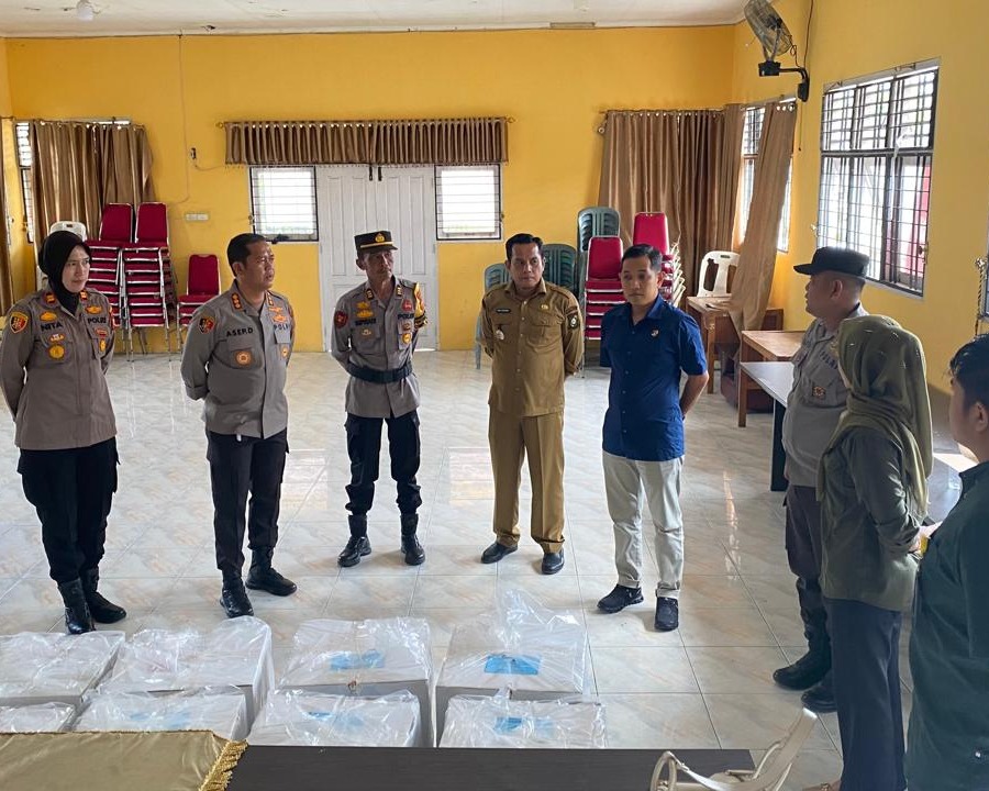Pamatwil Polda Riau Blusukan, Cek Langsung Kesiapan Logistik Pilkada di Kabupaten Kampar