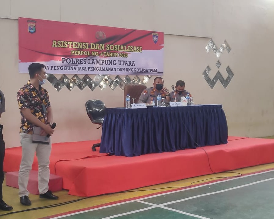 Direktorat Binmas Polda Lampung Gelar Sosialisasi Perpol Nomor 4 Tahun 2020 di Polres Lampung Utara