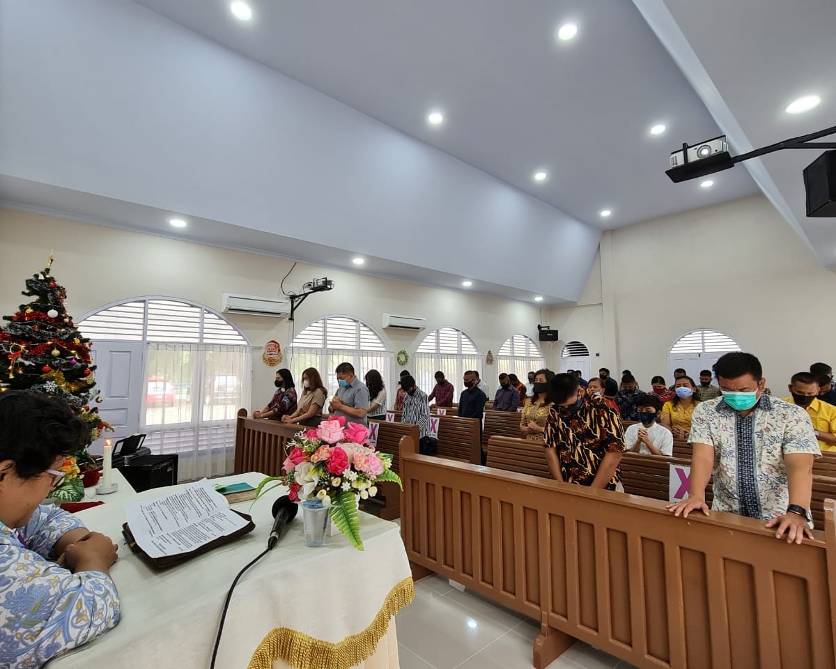Menjelang Perayaan Hari Natal, Umat Kristiani Lanud RSN Awali Dengan Ibadah Advent Pertama