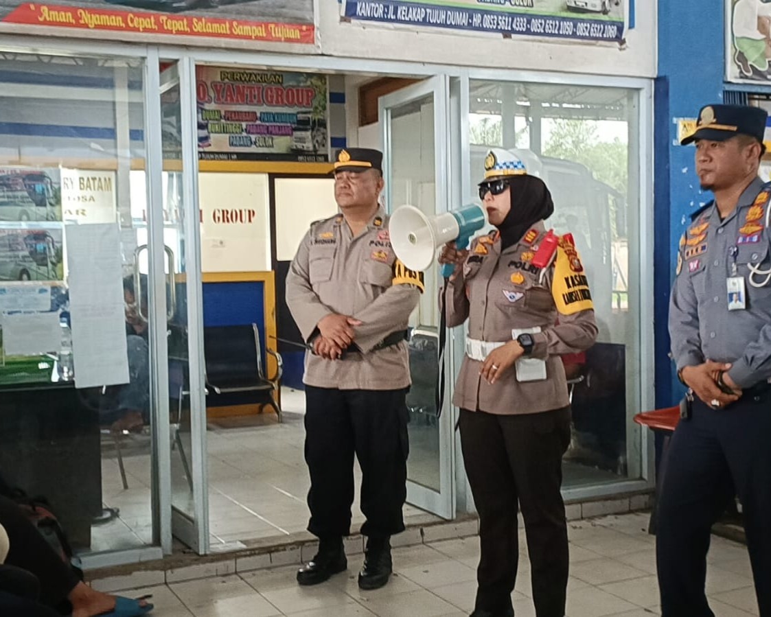 Satlantas Polres Dumai Laksanakan Ramp Check di Terminal Tipe A Kota Dumai