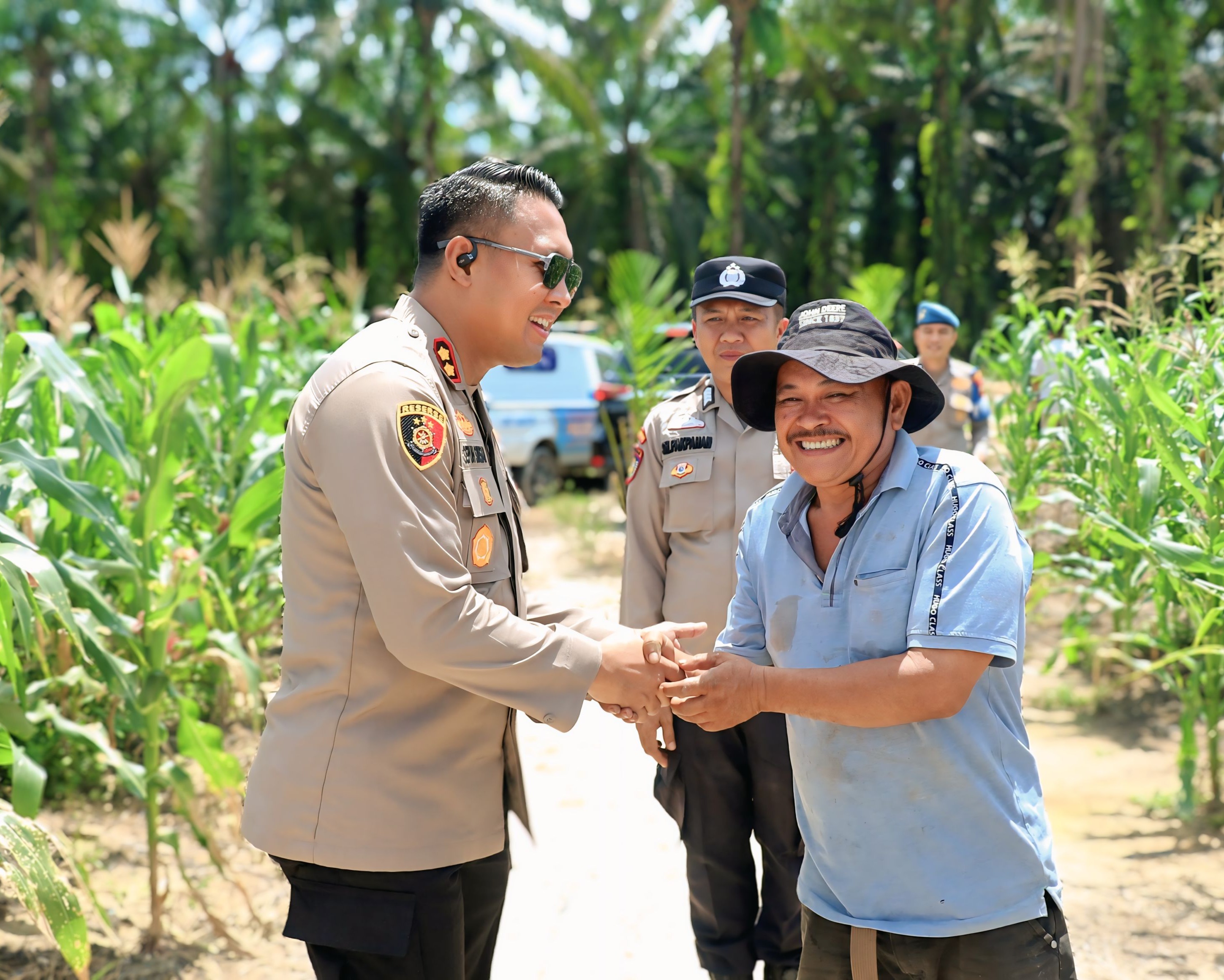 Dukung Ketahanan Pangan, Kapolres Siak Tinjau Progres Kebun Jagung Di Kecamatan Kandis