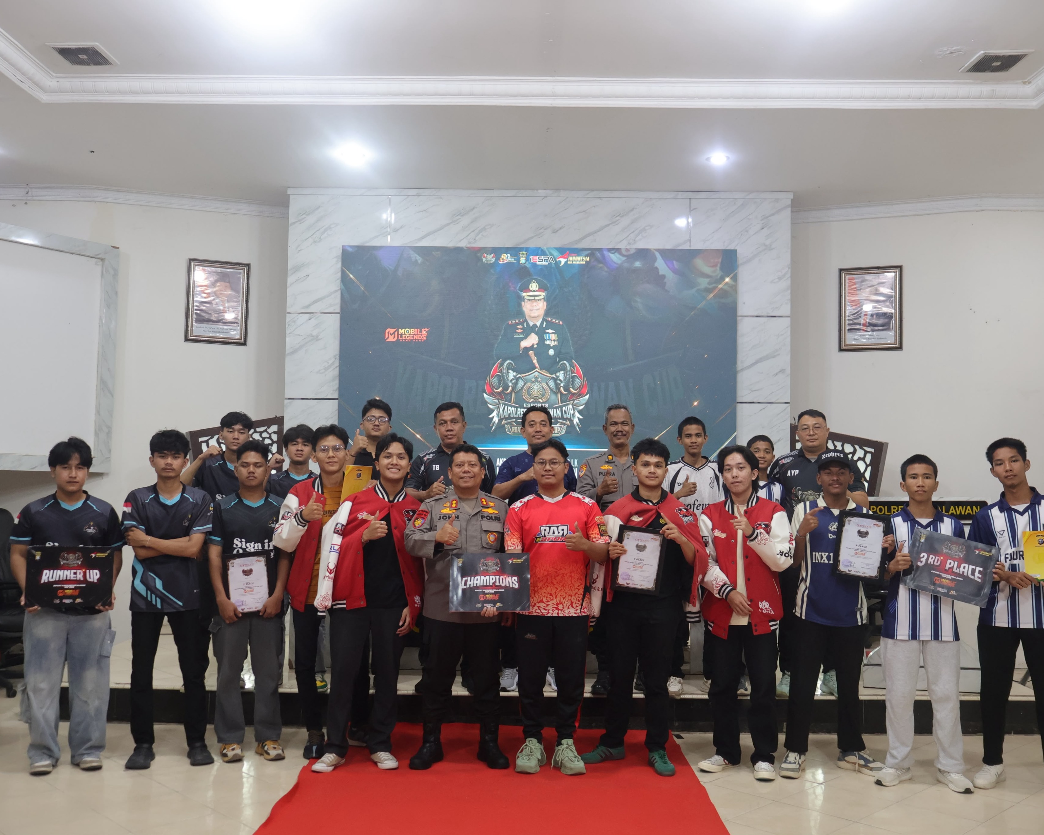 RAR Essport Juara Kapolres Cup ML,  AKBP John Louis: 'Tahun Depan Kita Gas Lagi'