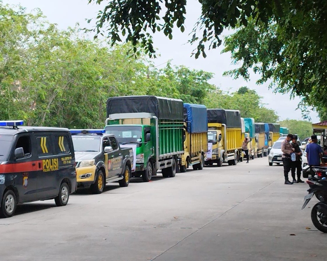 Polres Siak Kawal dan Amankan Pendistribusian Logistik Pilkada 2024 Kabupaten Siak