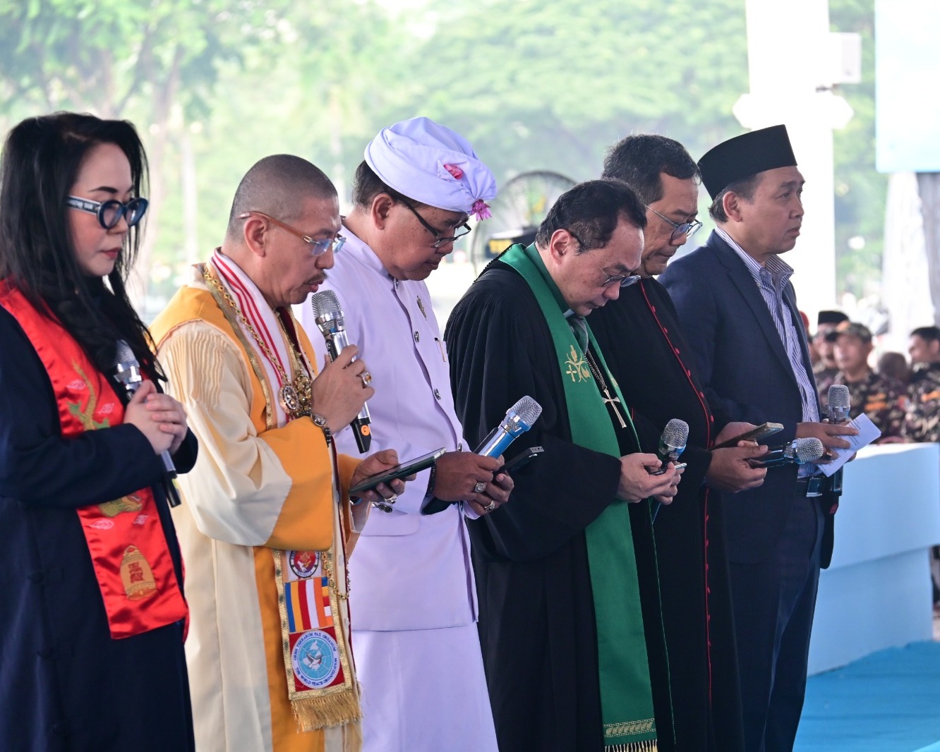 Pangkodau I Hadiri Apel Kebangsaan dan Doa Bersama HUT Ke-80 TNI