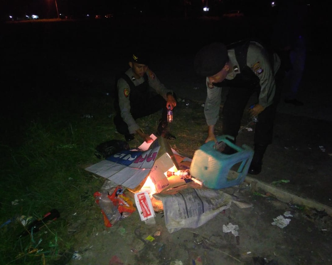 Polresta Palangka Raya Gelar KRYD, Bubarkan Permainan Judi Dadu Gurak