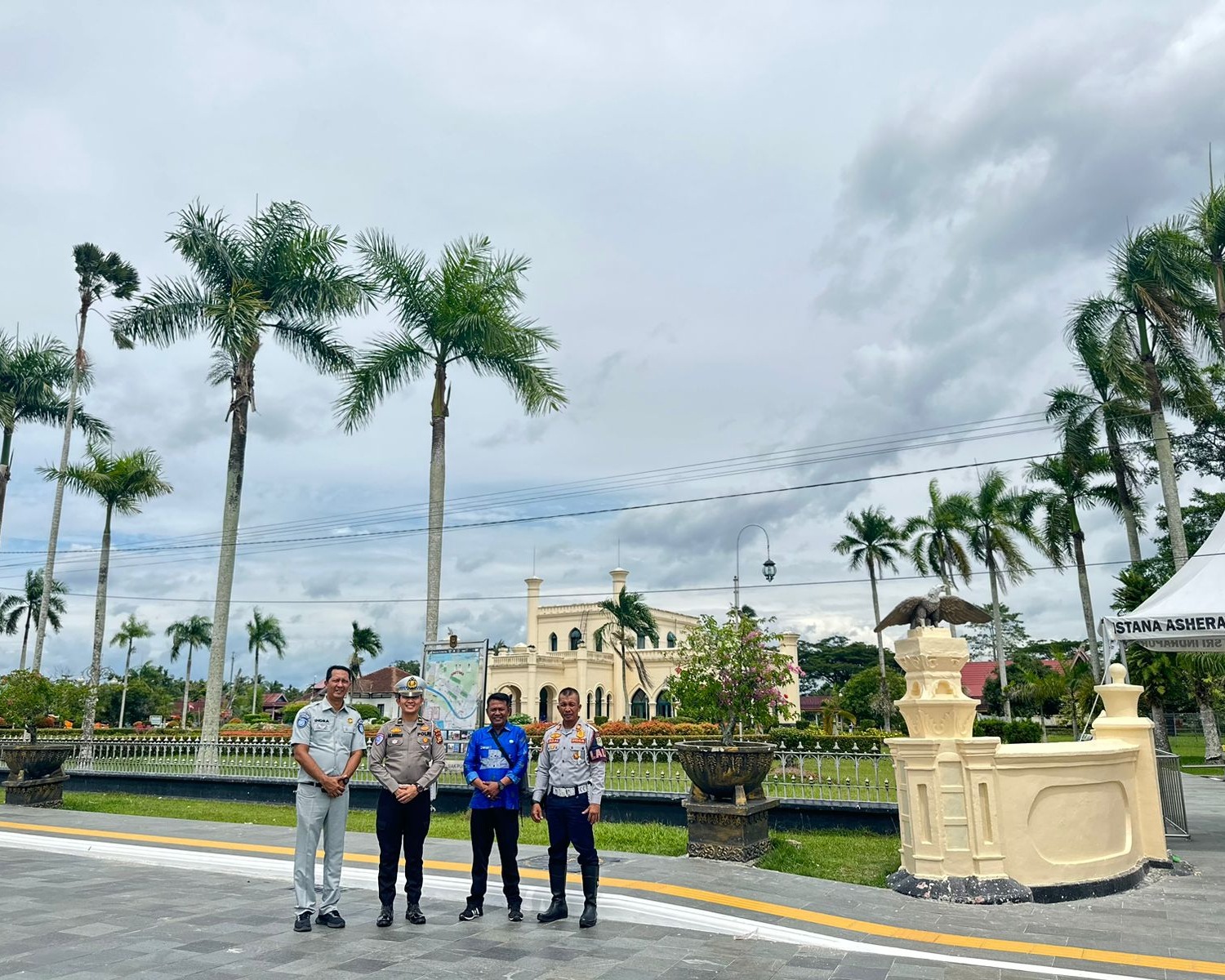 Satlantas Polres Siak Mencek Sejumlah Destinasi Wisata Di Kabupaten Siak Demi Memastikan Kesiapan Selama Operasi Lilin Lancang Kuning 2024