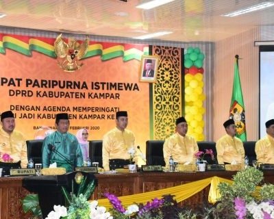 Rapat Paripurna Istimewa Hari Jadi Ke 70 Tahun, Bupati Kampar: Akan Menjalankan Enam Misi Pembangunan