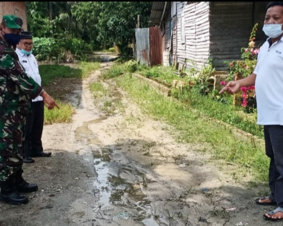 Pasiter Kodim 0301/PBR Tinjau Lokasi Wacana Lokasi Penentuan Usulan TMMD TA 2022