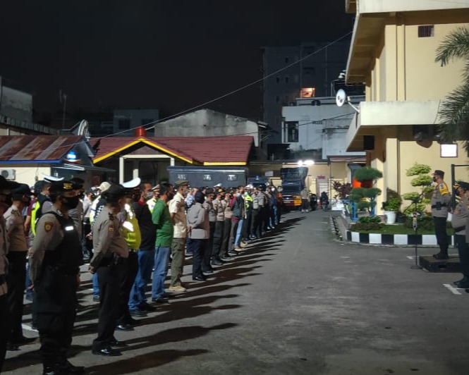 Polresta Pekanbaru Gelar Operasi Yustisi Gabungan Dalam Penegakan Prokes Covid-19 Lebih Ekstra