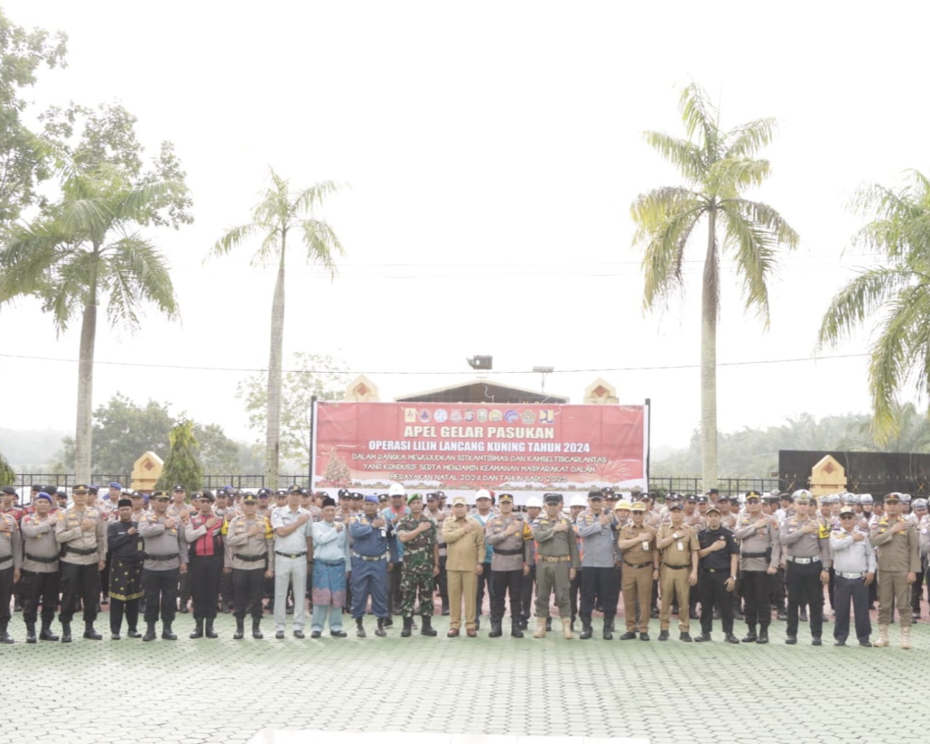 Pimpin Apel Gelar Pasukan Ops Lilin Lancang Kuning 2024, Wakil Bupati Siak Sampaikan Amanat Kapolri