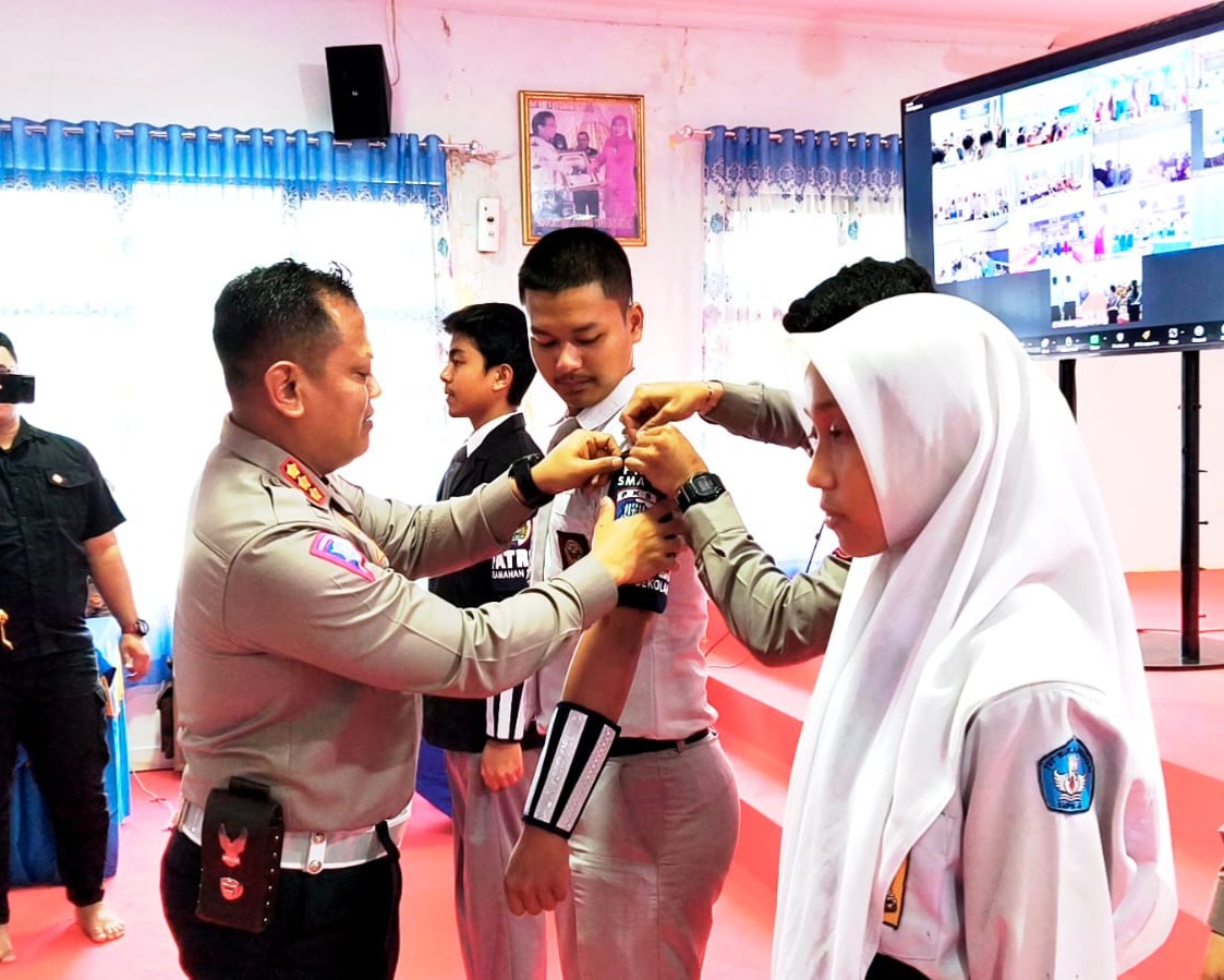 Dirlantas Polda Riau Pimpin Langsung Kegiatan Launching Sekolah Percontohan Tertib Berlalu Lintas Tahun 2025
