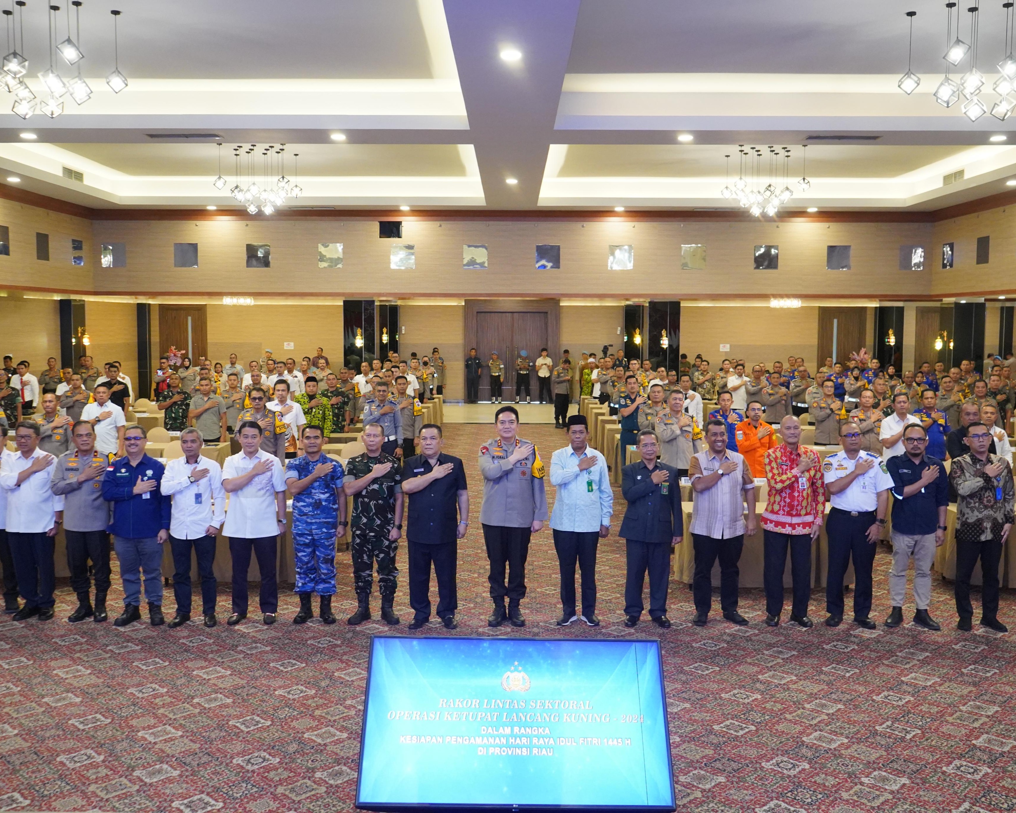 Polda Riau Gelar Rakor Lintas Sektoral Dalam Rangka Operasi Ketupat Lancang Kuning 2024