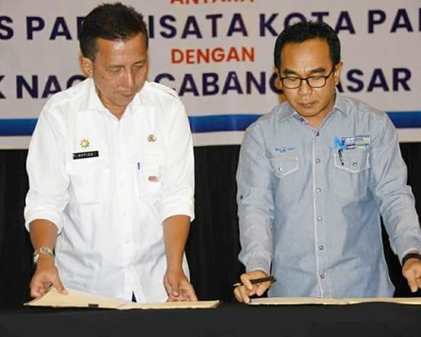Disparbud Kota Padang dan Bank Nagari Tandatangani Perjanjian Kerjasama E – Retribusi