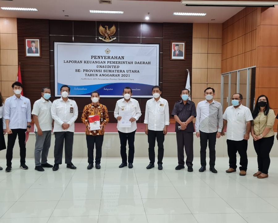 Wakil Bupati Taput Serahkan LKPD Unaudited Kepada BPK Perwakilan Sumatera Utara