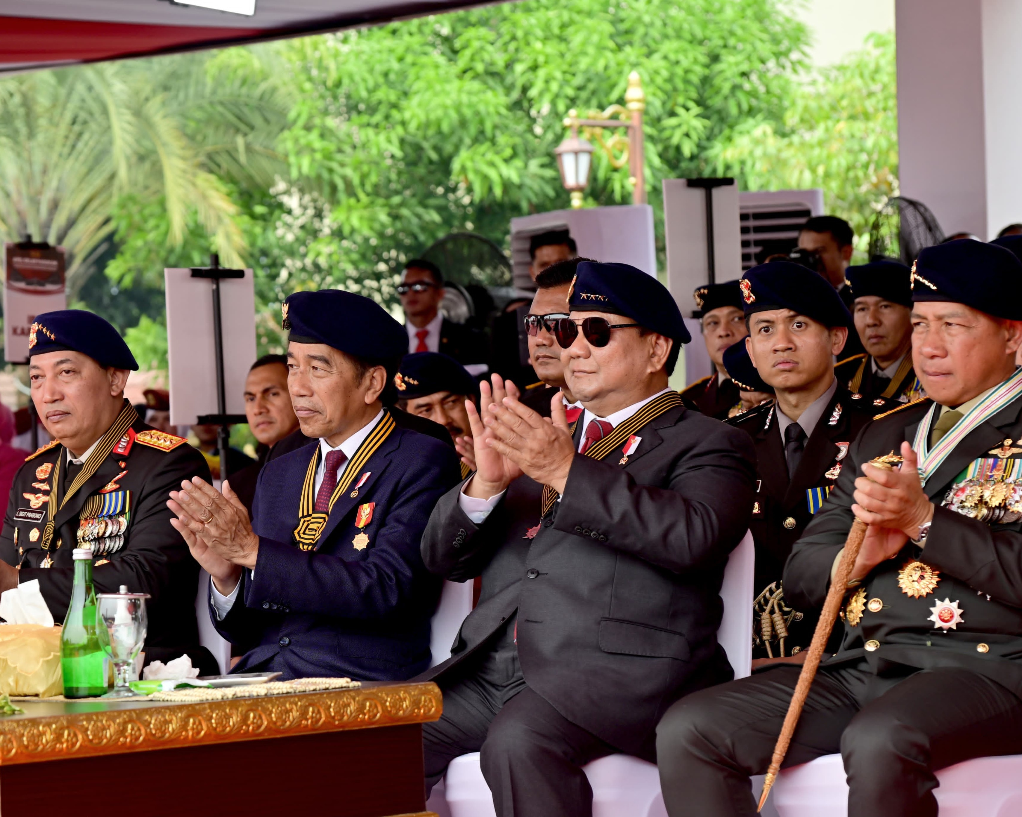 Presiden Jokowi Hadiri Apel Kesiapan Pengamanan Pelantikan Presiden dan Wakil Presiden 2024