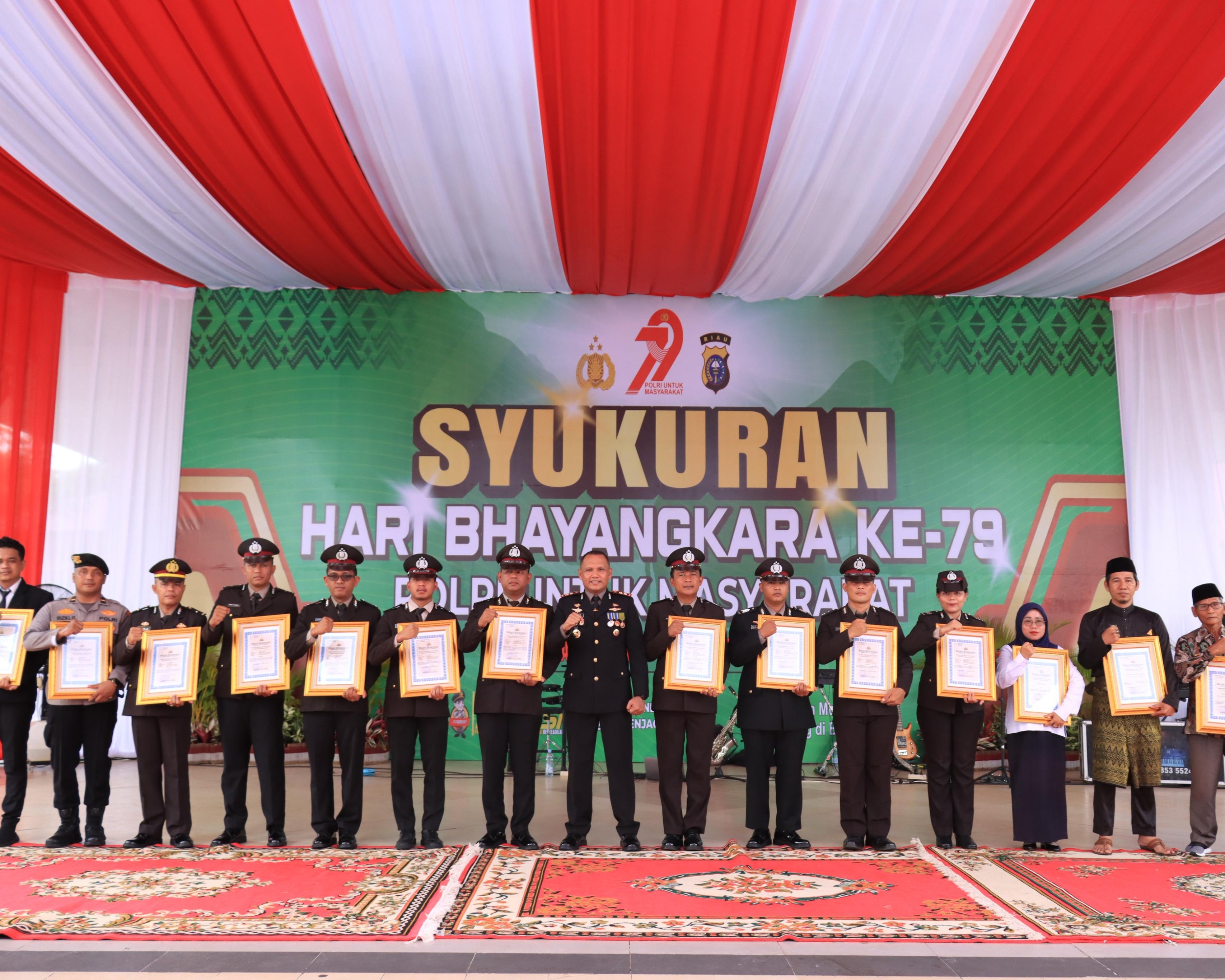 Syukuran Hari Bhayangkara Ke-79 Polres Siak: Momentum Kebersamaan dan Sinergitas di Lapangan Siak Bermadah