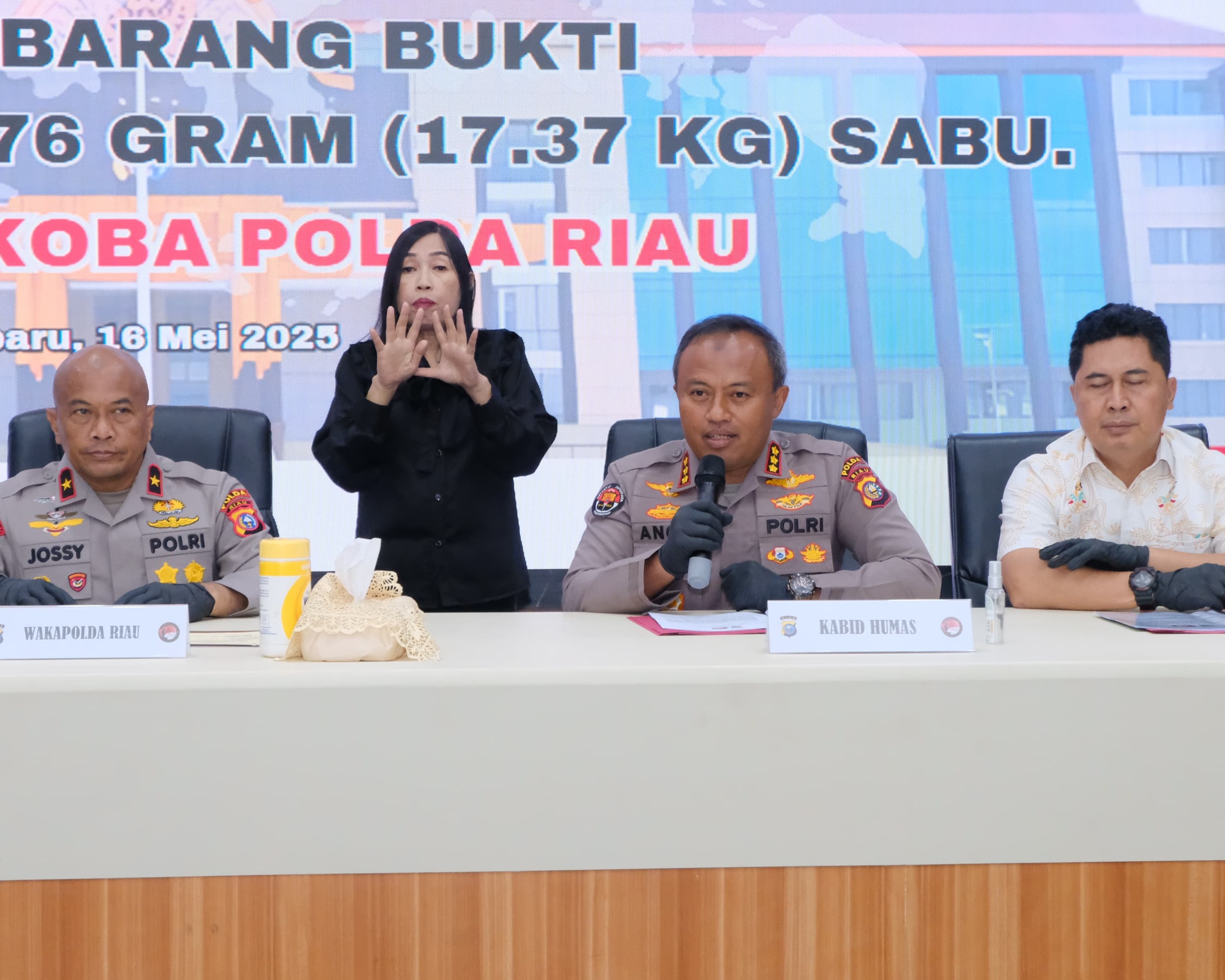 Polda Riau Ungkap Tindak Pidana Narkotika Jenis Sabu Jaringan Internasional