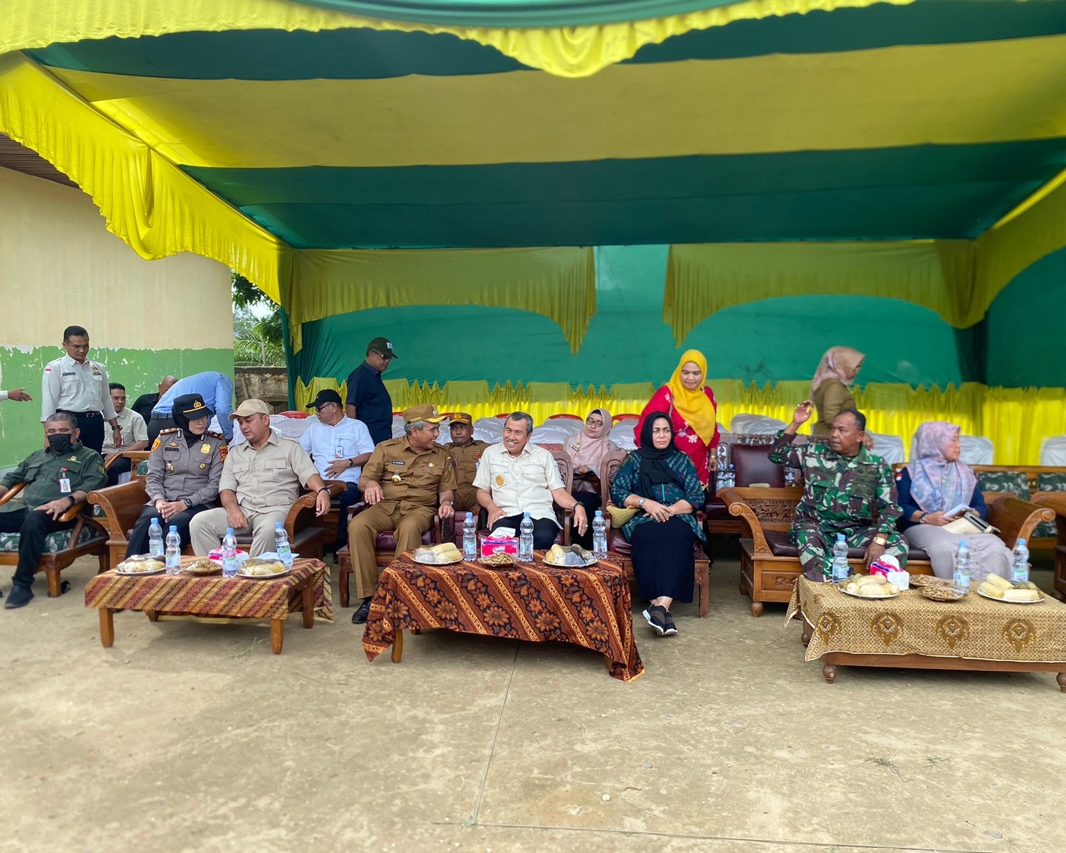 Kapolres Hadiri Panen Raya Bersama Gubernur Riau dan Pj Bupati Kampar di Desa Sipungguk