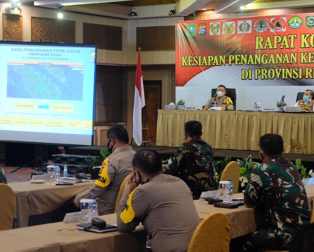 Tindaklanjuti Instruksi Presiden, Polda Riau Gelar Rakor Kesiapan Penanganan Karhutla 2020