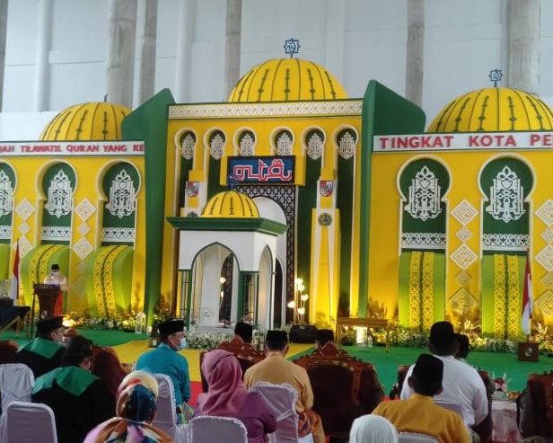 Kapolresta Hadiri Pembukaan MTQ Tingkat Kota Pekanbaru Ke-53 di Komplek Perkantoran Tenayan Raya