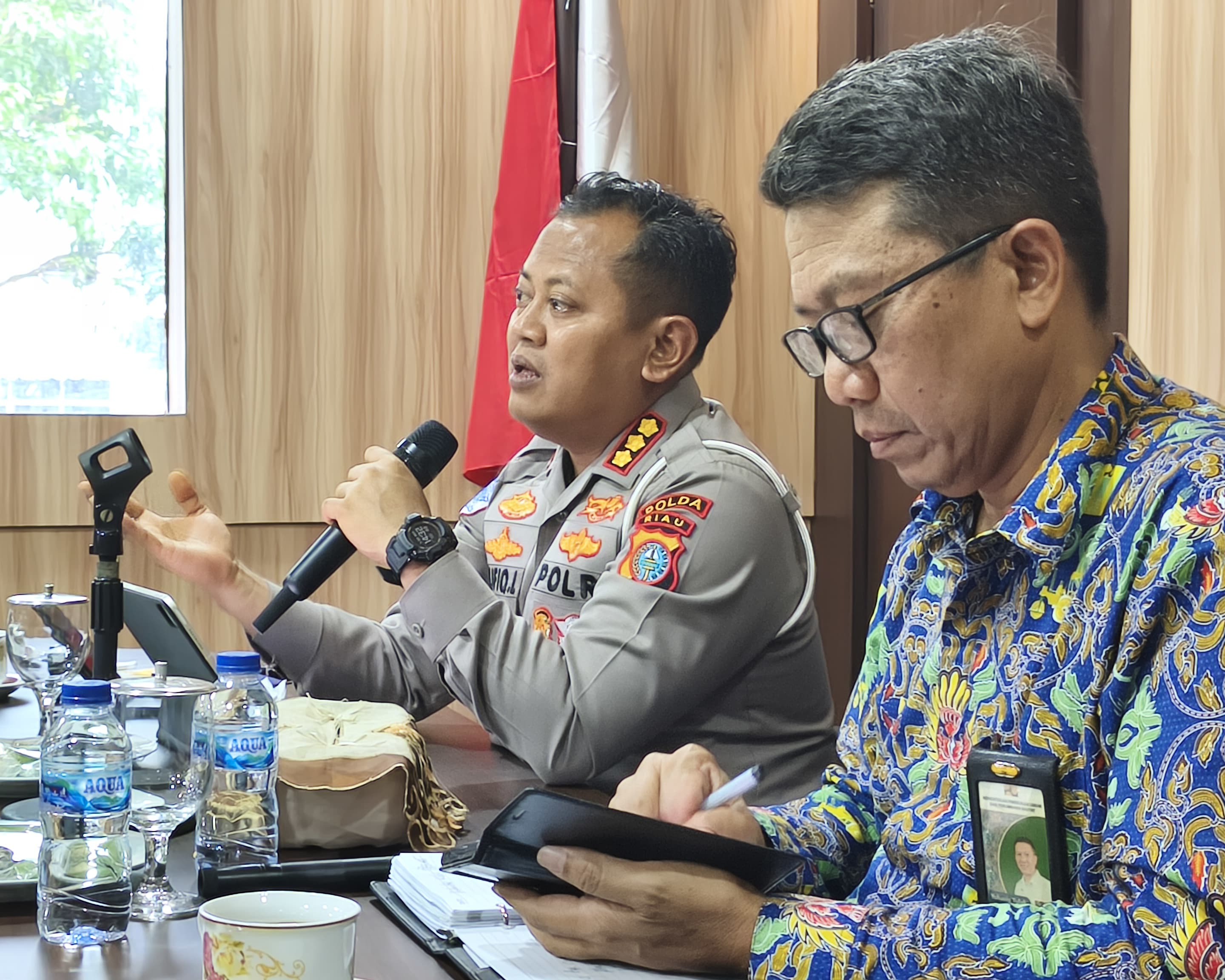 Jelang Hari Libur Panjang, Dirlantas Polda Riau Pimpin Rapat Forum LLAJ 2025