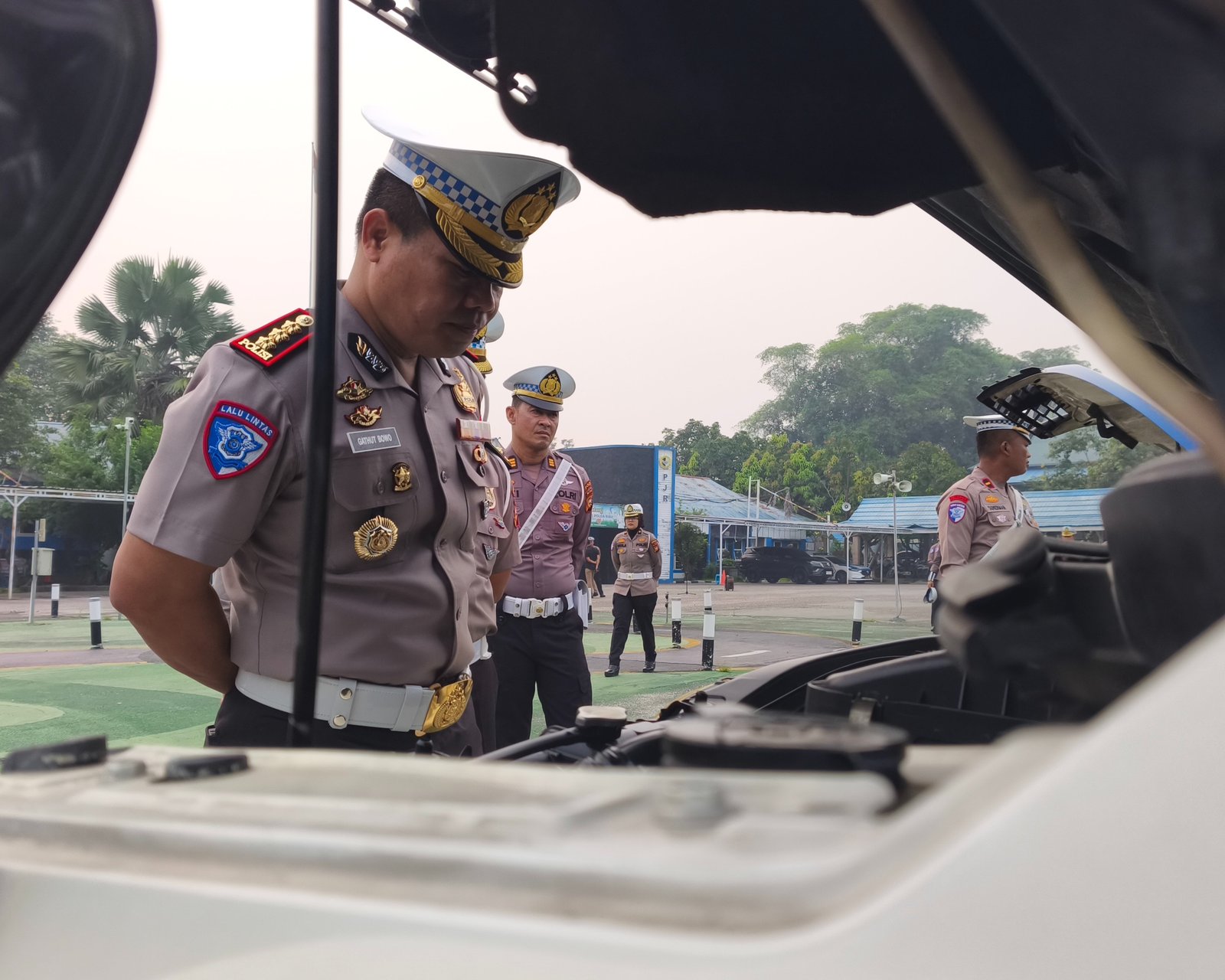 Jelang Ops Patuh Lancang Kuning 2026, Dirlantas Polda Riau Pimpin Apel Pagi Dan Pengecekan Kendaraan Patroli