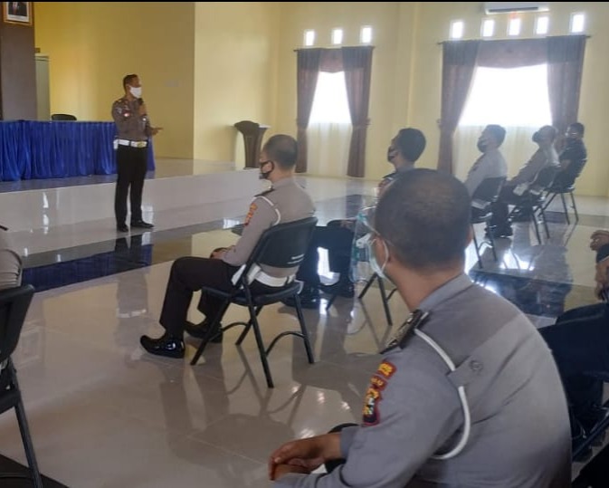 Menjelang Digelarnya Operasi Patuh Lancang Kuning 2020, Polres Kampar Mengadakan Latihan Pra Ops