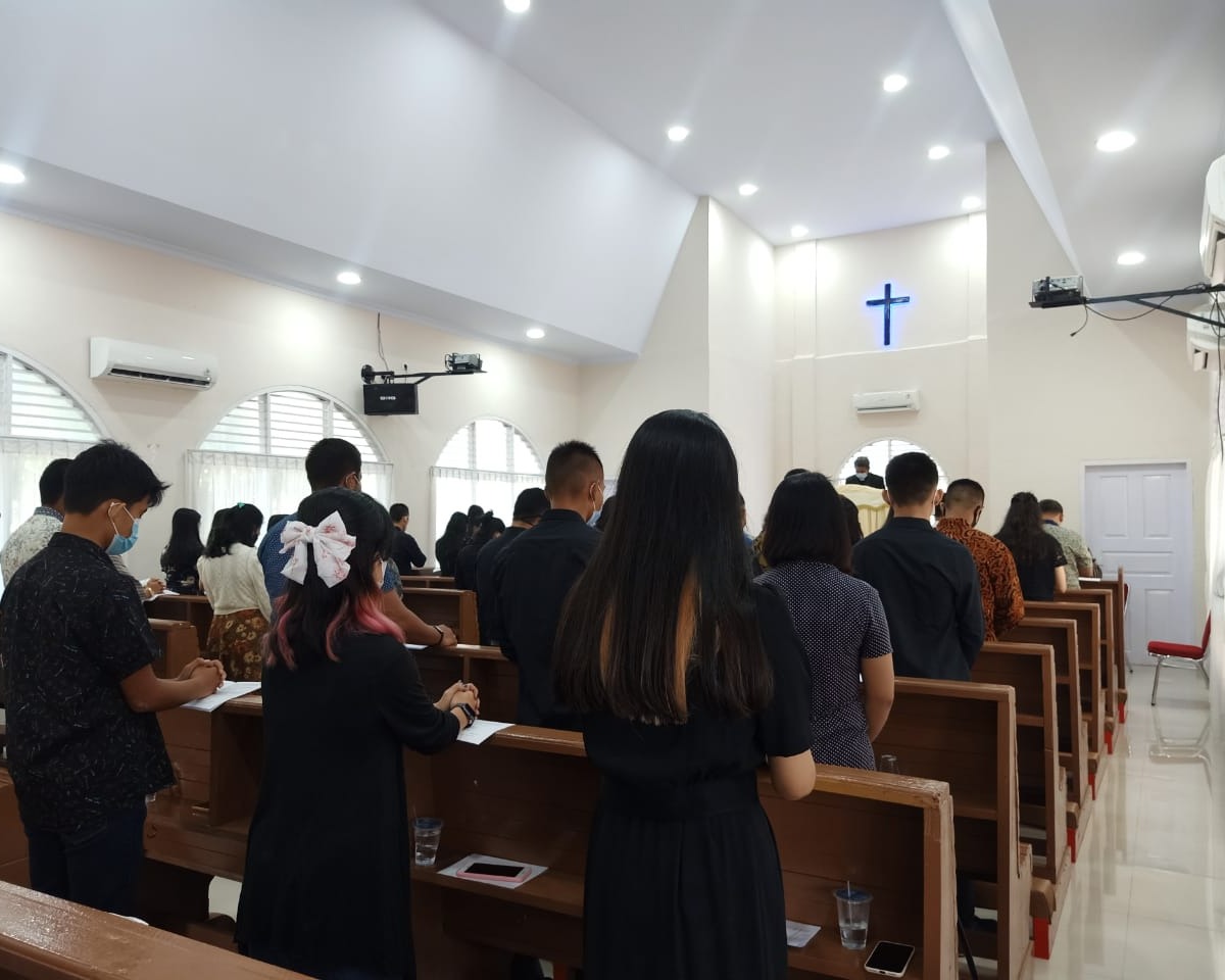 Umat Kristiani Lanud RSN Memperingati Wafat Isa Al Masih Pada Ibadah Jumat Agung