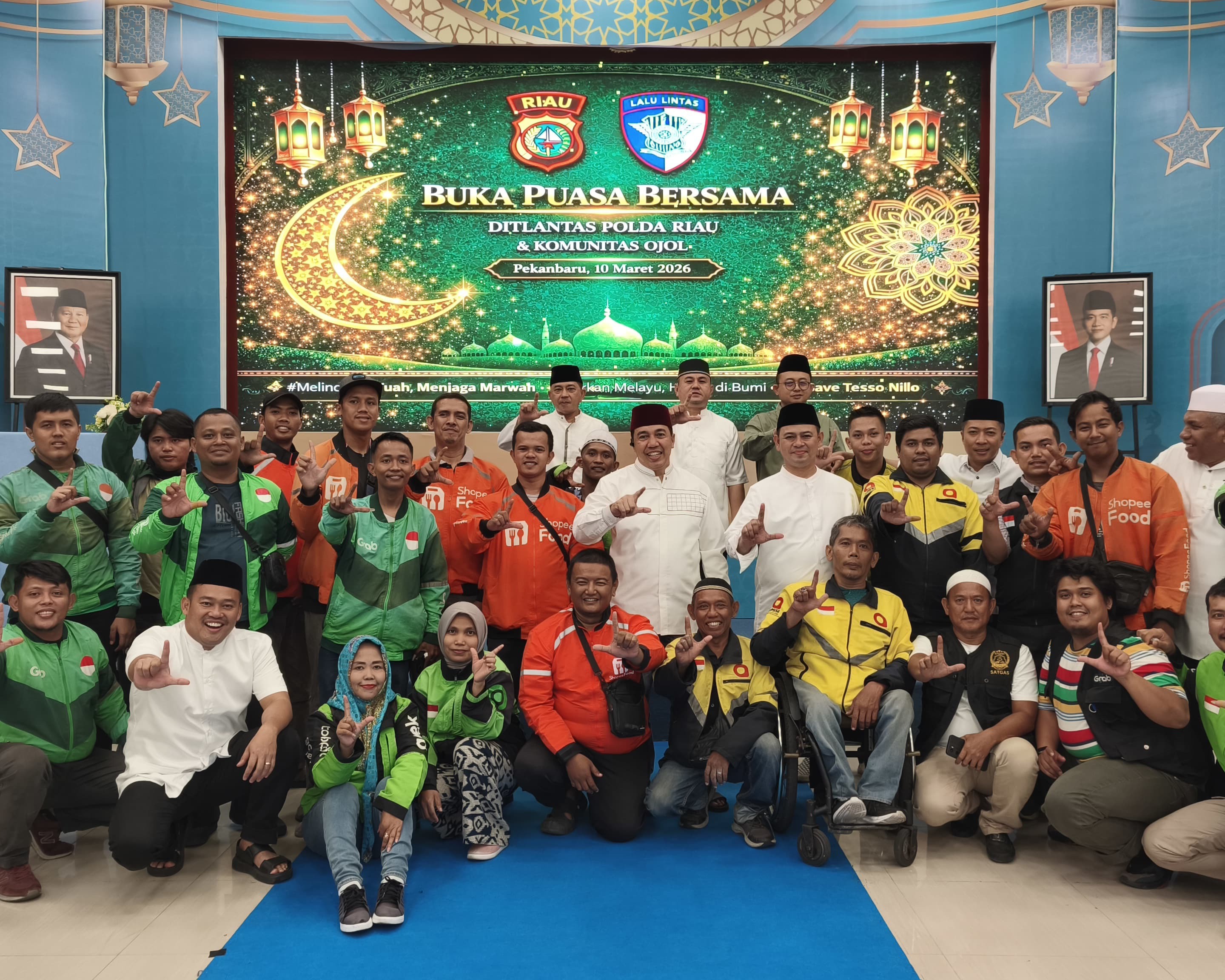 Hangatnya Ramadhan 1447 H, Ditlantas Polda Riau Buka Puasa Bersama Anak Yatim dan Ojol Sambil Gaungkan Mudik Aman Keluarga Bahagia