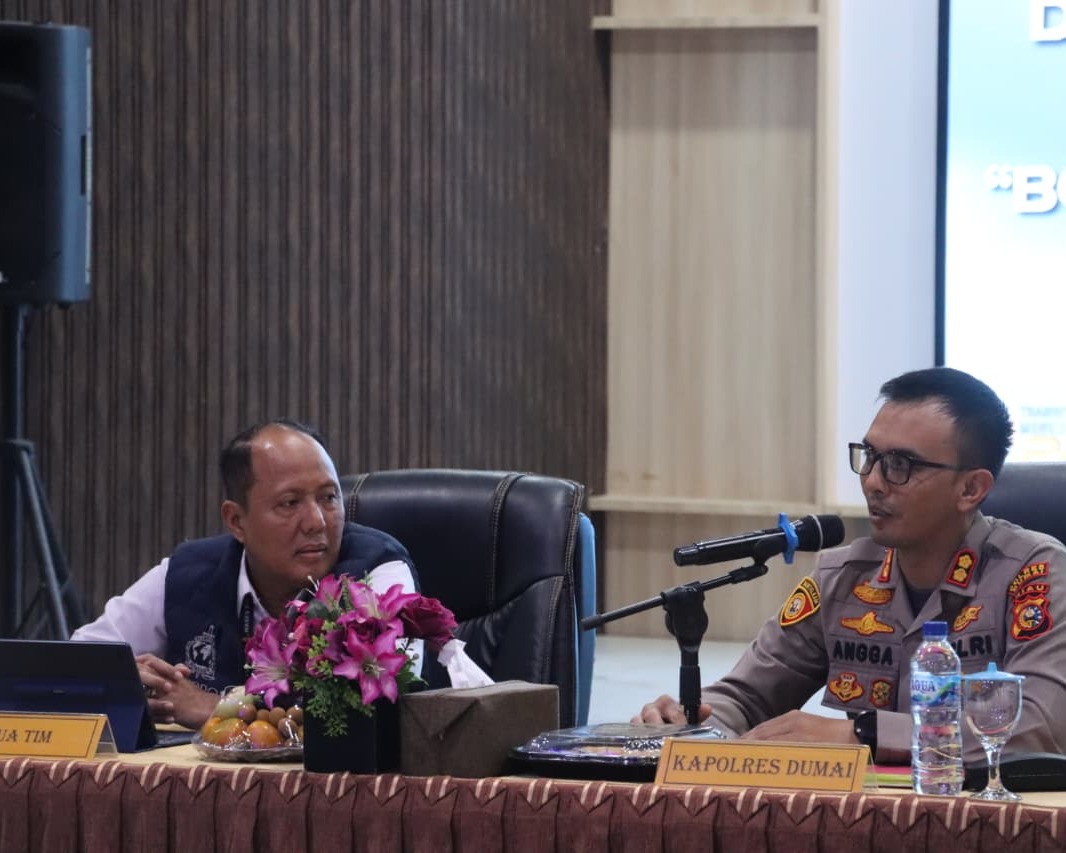 Polres Dumai Terima Asistensi dari Divhubinter Polri Dalam Penanggulangan Kejahatan Transnasional