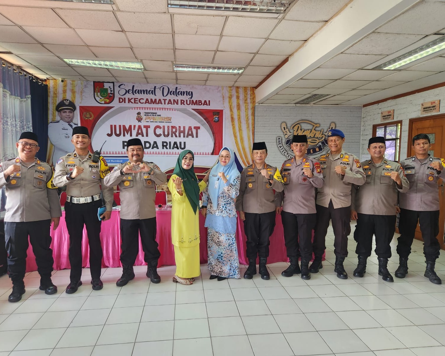 Giat Jumat Curhat, Dirlantas Polda Riau Ajak Masyarakat Berperan Aktif Ciptakan Kamtibmas dan Kamseltibcarlantas