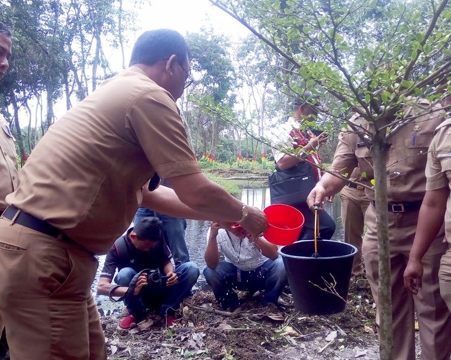 Bupati Rohil Suyatno, Canangkan Objek Taman Hutan Kota Bagansiapiapi