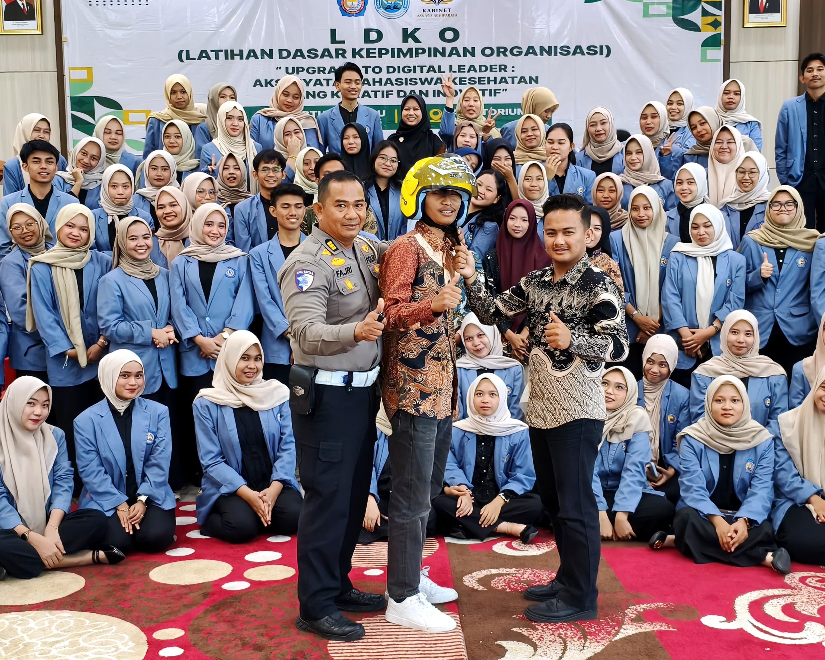 Ditlantas Polda Riau Hadir di LKDO STIKES Payung Negeri, Tanamkan Budaya Tertib Berlalu Lintas dan Semangat Green Policing