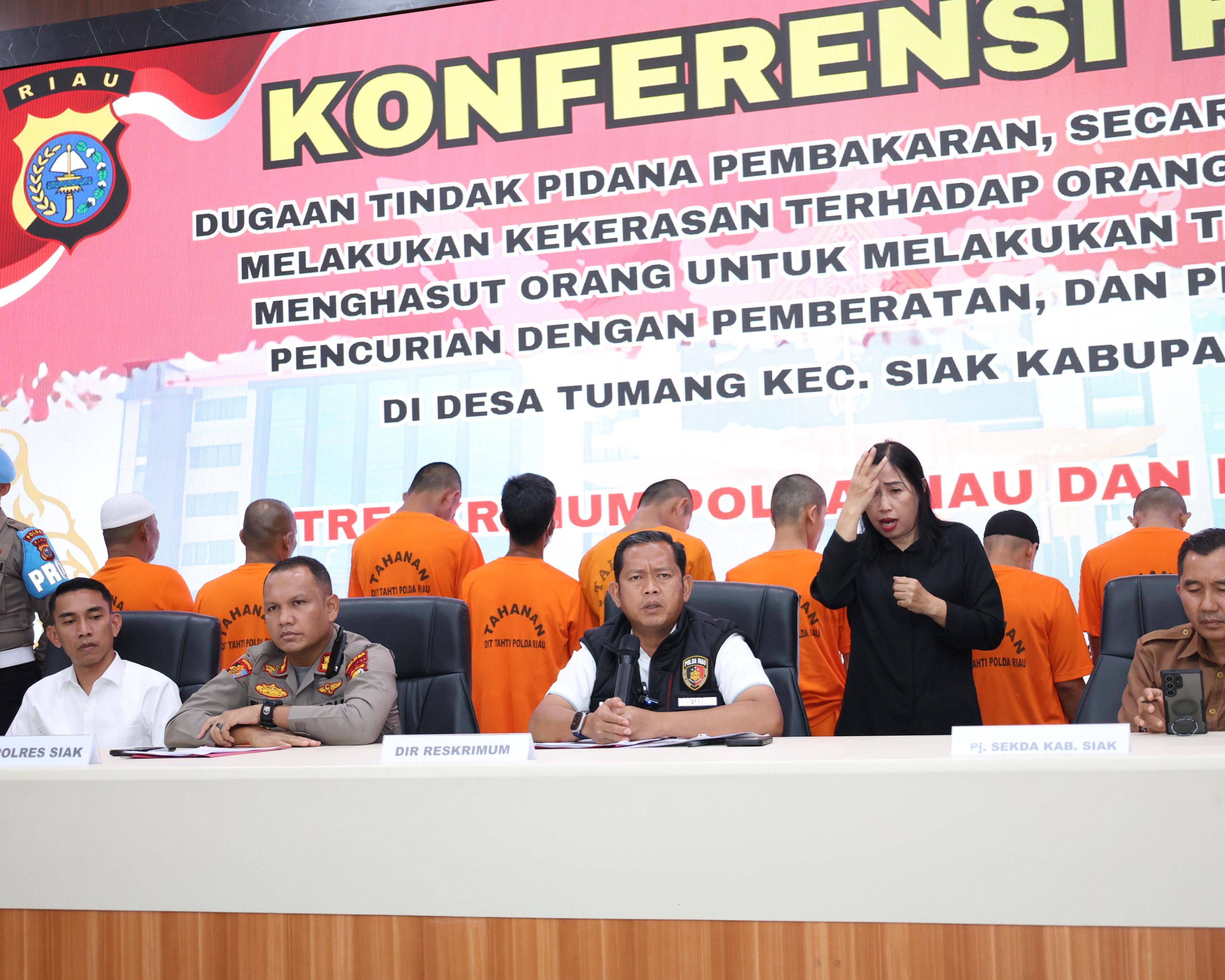 Polda Riau Tetapkan 13 Tersangka Terkait Kerusuhan Di PT SSL Siak