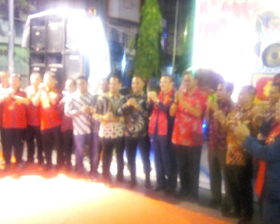 Dengan Pemukulan Gong, Bupati Rohil Membuka Perayaan Malam Tahun Baru Imlek 2571/2020