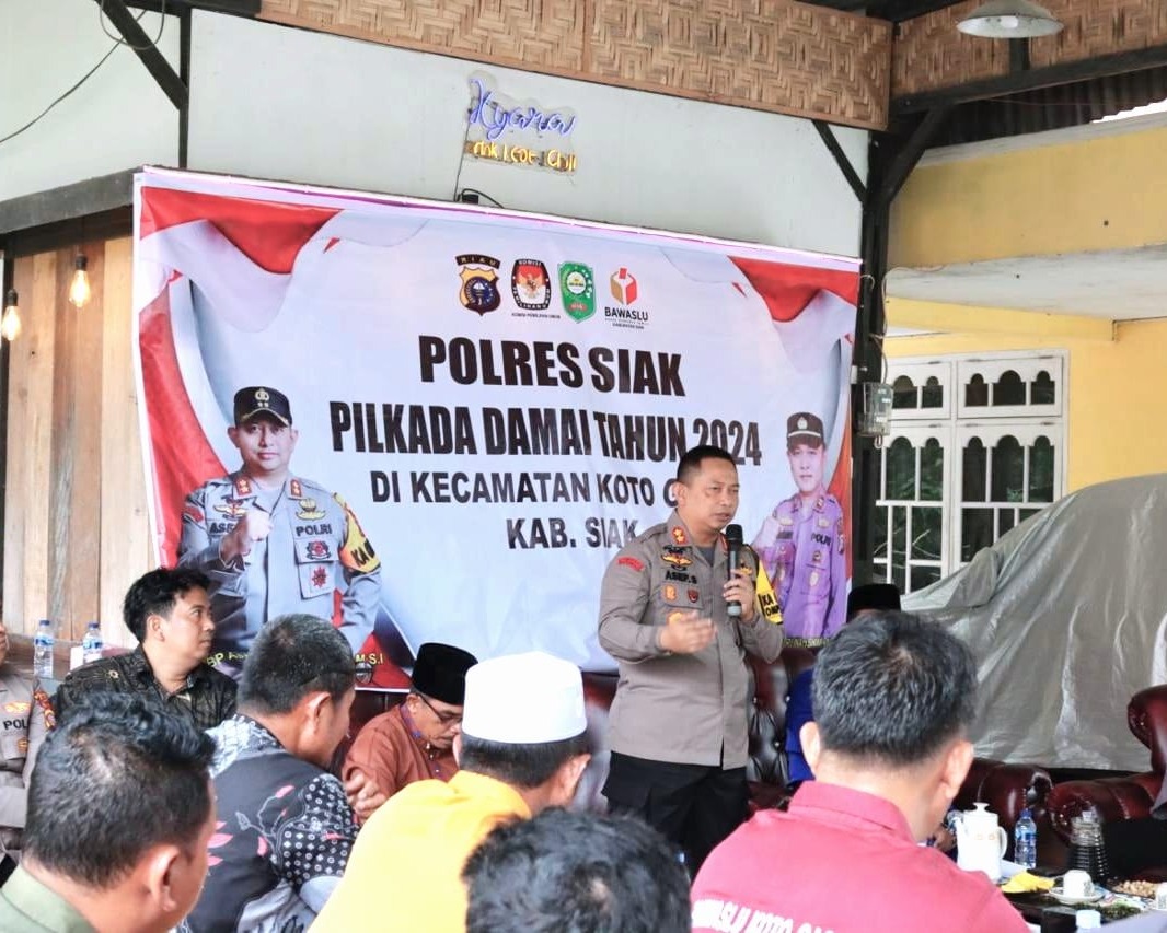 Jumat Curhat Jadi Sarana Cooling System, Kapolres Siak AKBP Asep Sujarwadi Kampanyekan Pilkada Aman, Sejuk dan Damai