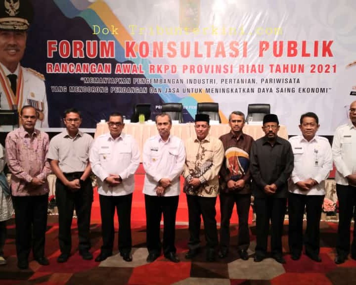 Pemprov Riau Gelar Forum Konsultasi Publik Rencana Awal RKPD Tahun 2021