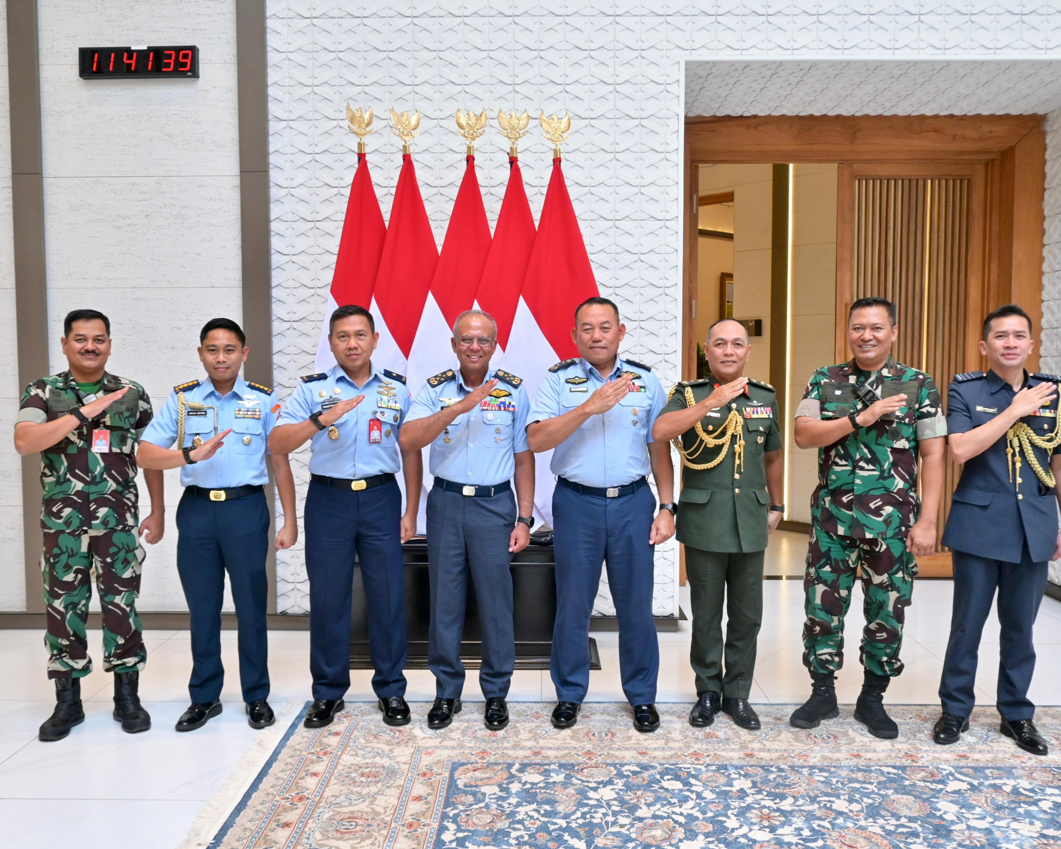 Kaskodau I Sambut Kedatangan Chief Of Royal Malaysian Air Force di Lanud HLM