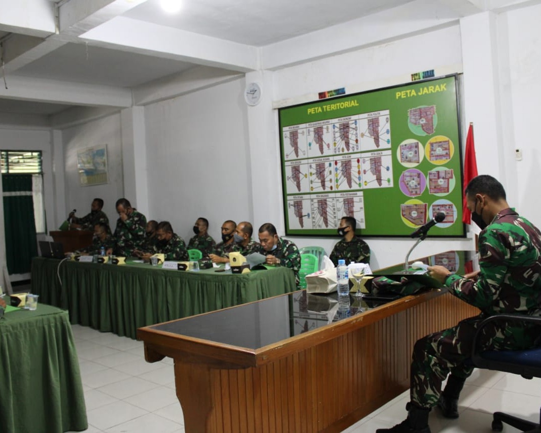Dandim 0301/PBR Pimpin Sidang UKP Bagi Personil Untuk Periode 1 Oktober 2021
