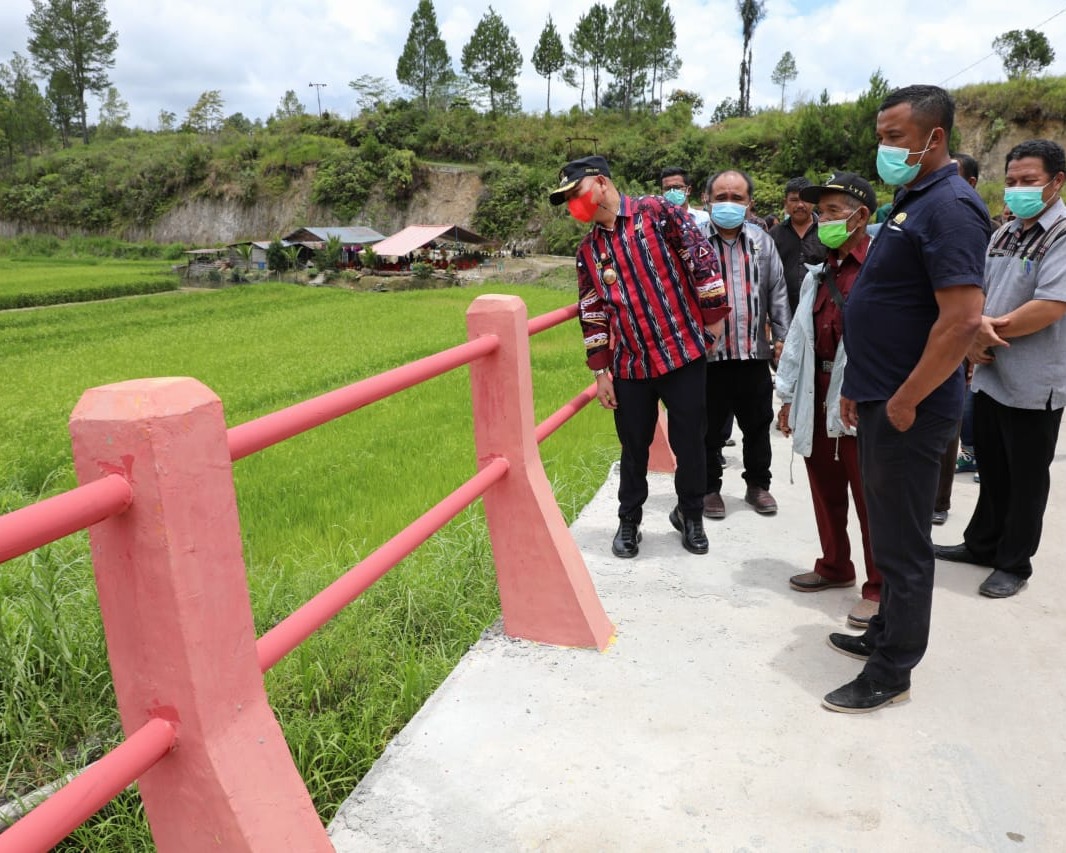Resmikan Jembatan Trisakti Desa Sihujur, Bupati Tapanuli Utara Harap Bisa Meningkatkan Perekonomian Masyarakat