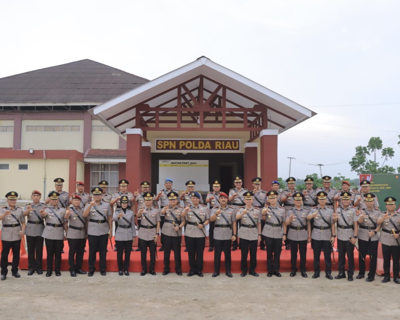 Kapolres Kampar Saksikan Pembukaan Pendidikan 111 Calon Bintara Polri di SPN Riau