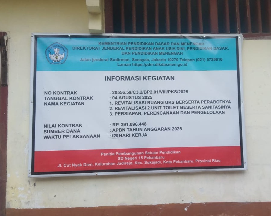 Masykur Tarmizi Plt Kadisdik, Proyek Revitalisasi Pelaksanaan nya Langsung Sekolah